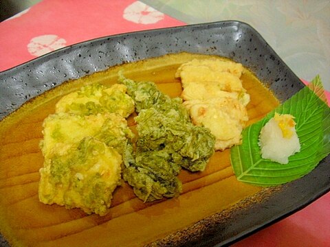 旬の食材★筍と生青海苔の天ぷら 油っぽくないコツも